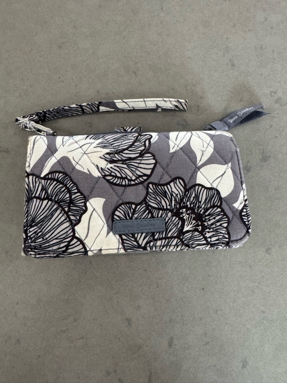Vera Bradley Moon Shadow Meadow RFID Small Bifold Wallet- quilted-floral